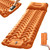 HoldOneLight Camping Sleeping Pad Ultralight Inflatable, Sleeping Mat with Pillow Built-in Pump, Compact Waterproof Camping Air Mattress for Backpacking, Hiking, Tent, Traveling (Orange)