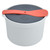 CHICIRIS Kitchen Cookware, Microwave Rice Cooker, 2L Food Grade PP Material Rice Spoon Lid Strainer Steaming Pot Rice Cooker Set (Orange)