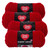 Red Heart Super Saver Yarn (4-Pack of 7oz Skeins) (Cherry Red)