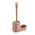 BAFAFA Toilet Scrubber Brush Wall Mounted Long Handle Toilet Cleaning Brush Bathroom Asseccories Set for Bathroom Cleaning and Storage Plunger (Color : Pink)