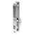 Prime-Line Products C 1076 Sliding Door Handle Set with Flush Locking Latch, Chrome