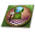 3dRose ct_128860_4 Through The Keyholes Alice in Wonderland Art Checkered Floor Bottle of Magic Water Ceramic Tile, 12"
