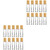 FOMIYES 20 pcs essential oil perfume bottle glass roller bottles Perfume Roller Bottles essential oil bottles 10ml clear roller bottles Rolling Bottles sample vial jar ball mini travel