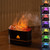 LADIGASU Clearance Flame Essential Oil Diffusers, Aroma Diffusers and Humidifiers LED Design Portable-Noiseless Aroma Diffuser Auto Shut-Off Function for Every Home Office Yoga