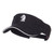 e4Hats.com Chess Knight Embroidered Brushed Visor - Black White OSFM