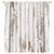 Rustic Curtains Farmhouse Wood White Blackout Print Rod Pocket Window Drapes for Bedroom Living Room 42x45in