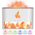 YALEDI Fireplace Flame Diffuser, Aromatherapy Essential Oil Diffuser, 250ml Himalayan Salt Lamp Diffuser, Cool Mist Ultrasonic Humidifier for Bedroom,Office,Home, Auto Shut-Off, Night Light (White)