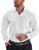 COOFANDY Mens Wrinkle Free Dress Shirts Long Sleeve Regular Fit Business Formal Shirts Button Down Shirts for Men?White?Large