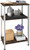 Tigerden 3 Tier Side Table, Heavy Duty End Table with Shelves, Narrow nightstand Table for Small Spaces, Record Player Table for Bedroom, Living Room, Sofa Couch - Rustic Brown & White