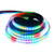 WS2815 (12V WS2812B) LED 1M 144 Pixels Aclorol Individual Addressable 5050 RGB LED Flex Strip Light Epoxy Waterproof IP65 Black PCB DC 12V