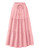 HAEOF Women's Summer Boho Elastic High Waist Maxi Skirt A-Line Flowy Swing Ruffle Tiered Long Beach Skirts with Pockets(Pink, M)