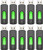 Aiibe 10 Pack 32GB USB Flash Drive 32GB Flash Drives USB 2.0 Thumb Drive Memory Stick Zip Drives Bulk (32GB, 10 Pack, Green)