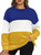 Eytino Women Plus Size Sweatshirt Casual Long Sleeve Crewneck Colorblock Pullover Shirts Tops,3X Yellow
