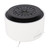 Flame Humidifier Diffuser, US Plug 100-240V Fine Mist Night Light Flame Essential Oil Diffuser Speaker Shaped Spray for Home (White)