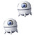 MAGICLULU 2pcs Colorful Lights Humidifier Bedroom Essentials Air Humidifiers for Bedroom Car Air Diffuser Spaceship Portable Humidifier Baby Cartoon Humidifier Car Diffuser Universe Abs USB