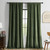Joydeco Green Velvet Curtains 84 inch 2 Panel, Room Darkening Super Soft Velvet Drapes for Bedroom Living Room Thermal Insulated Window Drapes, Luxury Blackout Rod Pocket Curtains,W52 x L84 inch