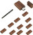 10 Pack Rectangle Walnut Wood 2.0/3.0 USB Flash Drive USB Disk Memory Stick with Wooden (2GB/2.0)
