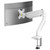 Curved Gaming Monitor Desk-Mount - Swivel Tilt Rotation Height Adjustable Ultrawide Monitor Mount White