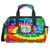 Colorful Tie Dye Tool Bag for Men Women Heavy Duty Multi-Pockets Wide Mouth Tool Tote Waterproof Tool Bag Organizer with Adjustable Shoulder Strap