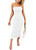 Yissang Women's Sexy Ruched Spaghetti Strap Sleeveless Bodycon Midi Long Club Dress White Large