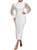 Women's See Through Bodycon Dress Long Puff Lantern Sleeve Sheer Mesh Dress Sexy Club Party Midi Dress Clubwear White XX-Large Women's See Through Bodycon Dress Long Puff Lantern Sleeve Sheer Mesh Dress Sexy Club Party Midi Dress Clubwear White XX-Large