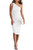 PRETTYGARDEN Women's Ruched Bodycon Dress 2024 Summer One Shoulder Sleeveless Party Cocktail Pencil Dresses (White,Medium)