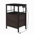 Mofain Nightstand with Charging Station, Side Table with Fabric Drawers, End Tables with USB Ports and Outlets, Small Bedside Table, Night Stand for Bedroom/Living Room, Black
