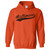 UGP Campus Apparel Baltimore Baseball Script - Hometown Pride, Pitcher HOODIE - Small - Orange