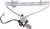 Evan Fischer Power Window Regulator Compatible with 2001-2005 Honda Civic Front, Driver Side with Motor - HO1350108