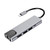QAZWSXED LESANGBAIHUODIAN USB Type C Hub Adapter Dock with 4K HDMI-Compatible PD RJ45 Ethernet LAN Charger Fit for MacBook USB Type C Hub Adapter