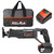 XtremepowerUS 20V Max Cordless Reciprocating Saw Battery-Powered 4.0Ah Cordless Saw Variable Speed with Tool Bag