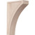 Ekena Millwork CORW03X07X12LWAL Wood Corbel, 3"W x 7 1/2"D x 12"H, Alder