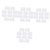 Ciieeo 40 Pcs Transparent Storage Box Plastic Container with Lid Soap Container Soap Storage Rack Travel Soap Case Travel Soap Dish with Lid Soap Tray Sponge Soap Household Pp Organizer