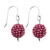 CRYSTALIS Ruby Crochet Beaded Ball Earring Set, Dainty Pair Jewelry for Women, Natural Micro Beads Gemstone, Chakra Energy Healing Crystal, Wardrobe Essential Jewelry, 925 Sterling Silver CRYSTALIS Ruby Crochet Beaded Ball Earring Set, Dainty Pair Jewelry for Women, Natural Micro Beads Gemstone, Chakra Energy Healing Crystal, Wardrobe Essential Jewelry, 925 Sterling Silver