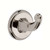 Ginger Single Robe/Towel Hook for Bathroom, Modern Wall Mounted Solid Brass Shower Hooks, Polished Nickel