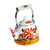 RemeeHi Floral Ceramic Enamel Teapot Tea Kettle for Stovetop,Large Porcelain Enameled Teakettle 1.5L