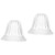 Uonlytech 2pcs Transparent Glass Lampshade Bell Glass Lamp Shade Rustic Table Lamps Modern Bedside Light Wisteria Lamp Shade Bell Lamp Shades Household Light Shade Household Products Fashion