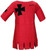 Handmade Knights Templar Tunic Medieval Templar Cross Tunic Red and Black Templar Tunic Costume Cosplay LARP (Live Action Role Playing) Renaissance Halloween Knight Templar Cross (L)