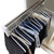 IBOWZ Pull Out Clothes Hanger Rod Extendable Pull Out Closet Rod - Wardrobe Pull-Out Trousers Rack, Adjustable 30-80cm Wardrobe Rail Clothes Rack, With 2 Sliding Track Pull Out Closet Rod, Space-s