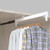 Pull Out Clothes Hanger Rod Extendable Pull Out Closet Rod - Wardrobe Pull-Out Trousers Rack, Extendable Closet Rod, Pull Out Clothes Hanger Rail, Adjustable Wardrobe Clothing Rail, Space-sa
