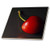 3dRose ct_46800_6 Cherry Red - Cherry, Contemporary, Decorative, Macro, Minimalistic, Modern, Negative Space - Glass Tile, 6"