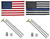 3x5 USA & Thin Blue Line Embroidered Nylon Flag & 2 Aluminum Pole Kit 3'x5' 3x5 USA & Thin Blue Line Embroidered Nylon Flag & 2 Aluminum Pole Kit 3'x5'
