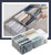 S-SNAIL-OO 2 Pcs 7 Grids Washable Wardrobe Clothes Organizer,Jeans Compartment Storage Box, Foldable Closet Drawer Organizer Clothes Drawer Mesh,and 9 Grids Shirts, white