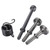 BTSHUB 4 Pcs Pneumatic Air Hammer Bits Set Smoothing Pneumatic Chisel Air Hammer Bits Kit Accessories 0.401'' (10mm) Shank with Spring