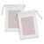 Ambesonne Neutral Color Fabric Pouch Set of 2, Pastel Easter Eggs Dusty Pink Tones Repetitive Order Pattern Graphic, Small Drawstring Bag for Toiletries Masks and Favors, 9" x 6", Pale Pink Blush