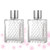 Housoutil 2 Pcs Glass Perfume Bottle Empty Perfume Container Clear Perfume Container Pump Bottle Dispenser Perfume Spray Bottle Glass Spray Bottle Square Perfume Travel Bottled Lattice