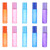 FRCOLOR 10pcs Frosted Roller Bottle Stained Glass Refillable Essential Oil Bottle Roll-on Bottles Roller Bottles Metal Container Clear Glass Bottles Mini Empty Bottle Perfume