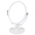 1pc Desktop Vanity Mirror Oval Mirrors Led Makeup Mirror Magnifying Mirror Swivel Desktop Mirror Makeup Stand Vanity Table Led Vanity White Vertical Cosmetic Abs Student