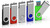 TOPESEL 5 Pack 32GB USB 3.0 Flash Drive Memory Stick Thumb Drives (5 Mixed Colors: Black Blue Green Red Silver)
