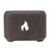 Flame Light Humidifier, Quite and Relax ABS and PP Flame Diffuser 130ML for Office(Deep Grain)
